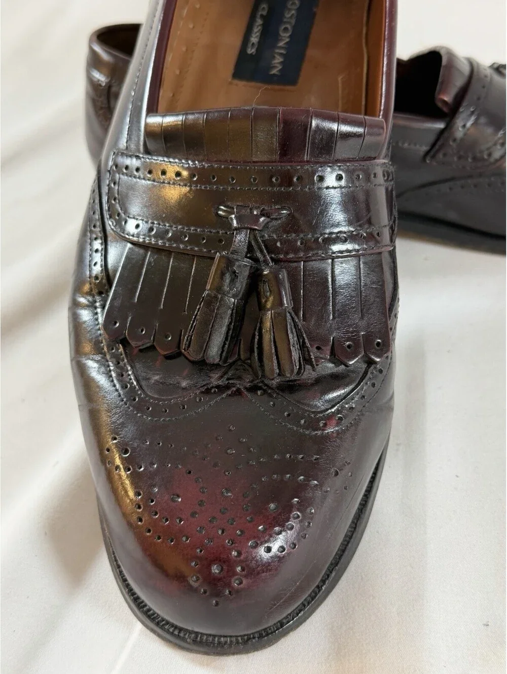 Bostonian Wingtip Tassle Loafers - Size 9
